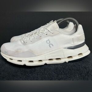 On Cloudnova Form Womens Size 9 White Athletic Running Walking Shoes Sneakers